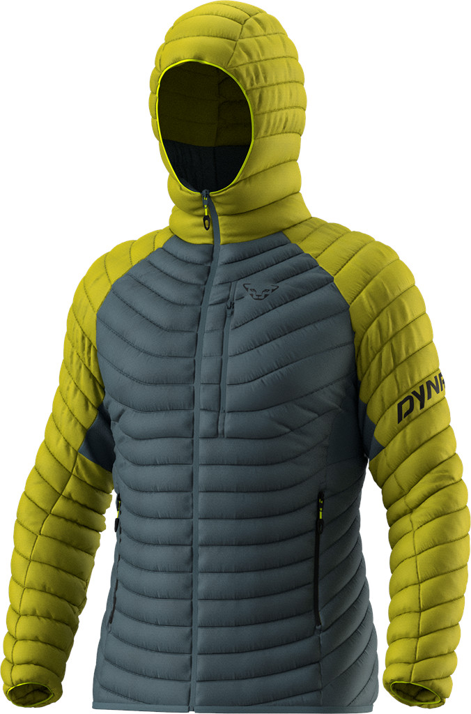 Bunda Dynafit Radical Down Hood golden lime 25/26 Barva: šedá / limetková, Velikost: S