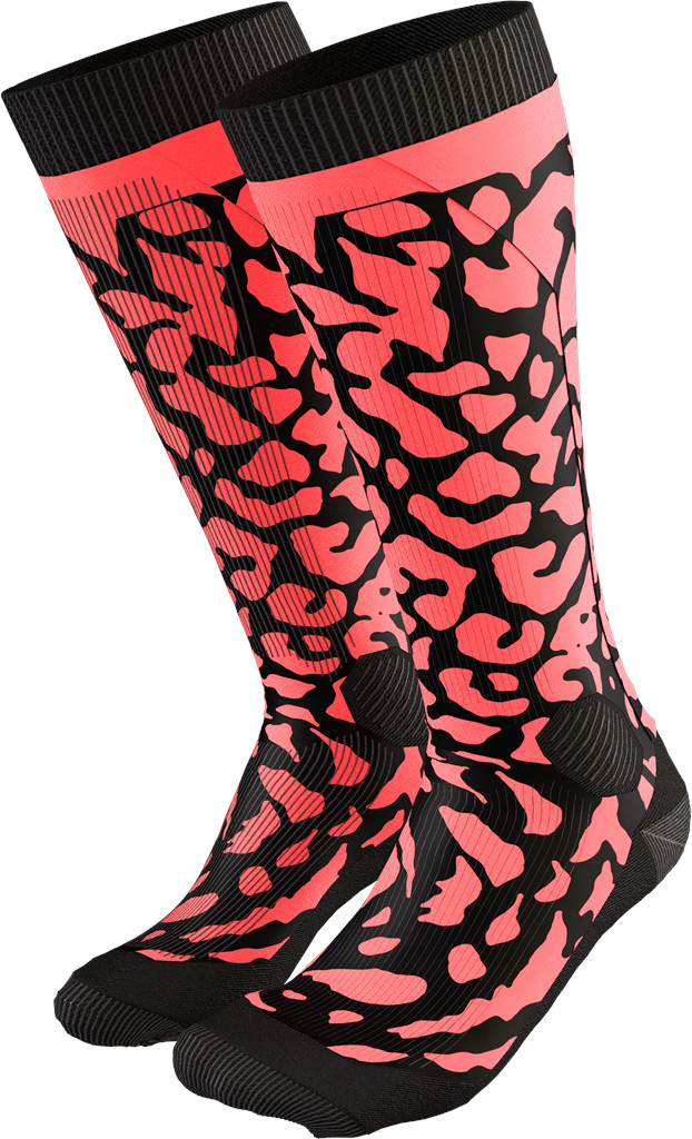 Ponožky Dynafit FT Graphic ultra coral 25/26 Barva: korálová / černá, Velikost EU: 35-38