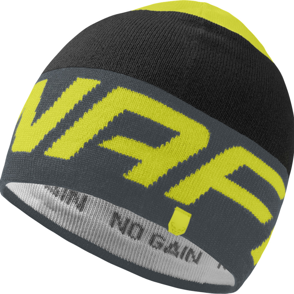 Čepice Dynafit Radical Beanie cinder 25/26 Barva: černá / šedá / limetková, Velikost: UNI