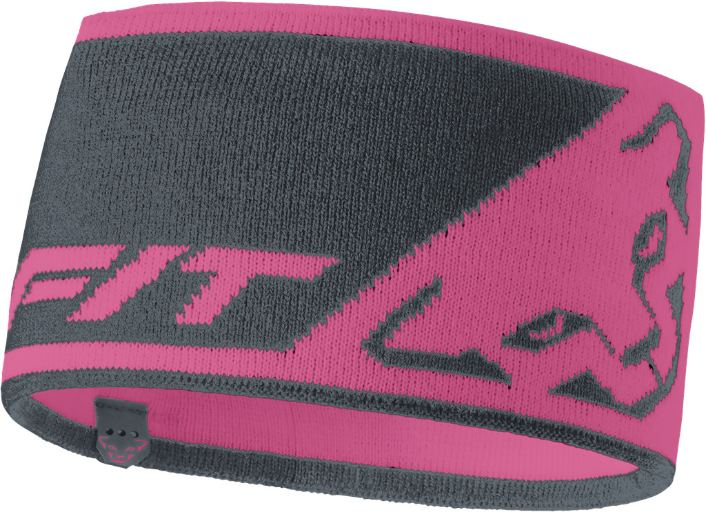 Čelenka Dynafit Leopard Logo Headband magenta 25/26 Barva: růžové / šedá, Velikost: UNI