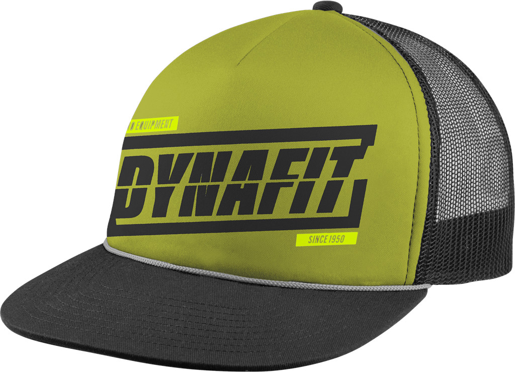 Dynafit Graphic Trucker Cap golden lime/TABLOID 2026 Barva: limetková, Velikost: UNI