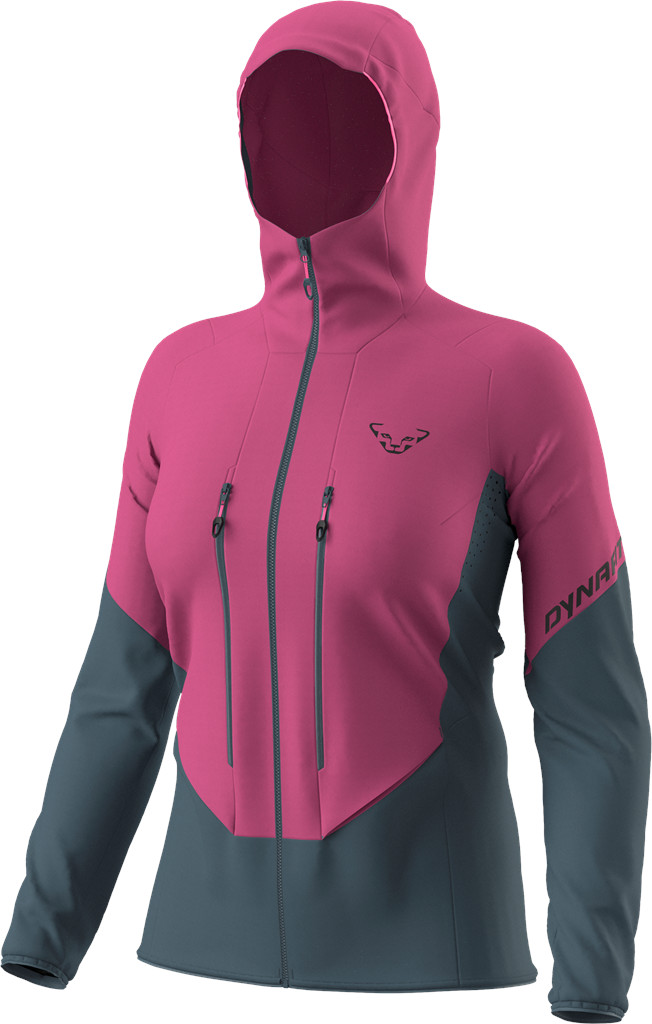 Bunda Dynafit Blacklight Softshell W magenta 25/26 Barva: růžová / šedá, Velikost: S