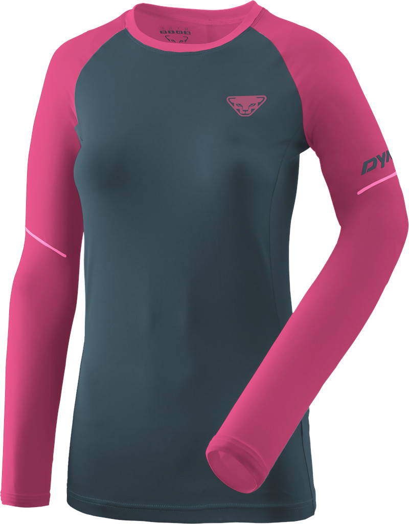 Tričko s dlouhým rukávem Dynafit ALPINE PRO W magenta 2026 Barva: šedá / růžová, Velikost: S