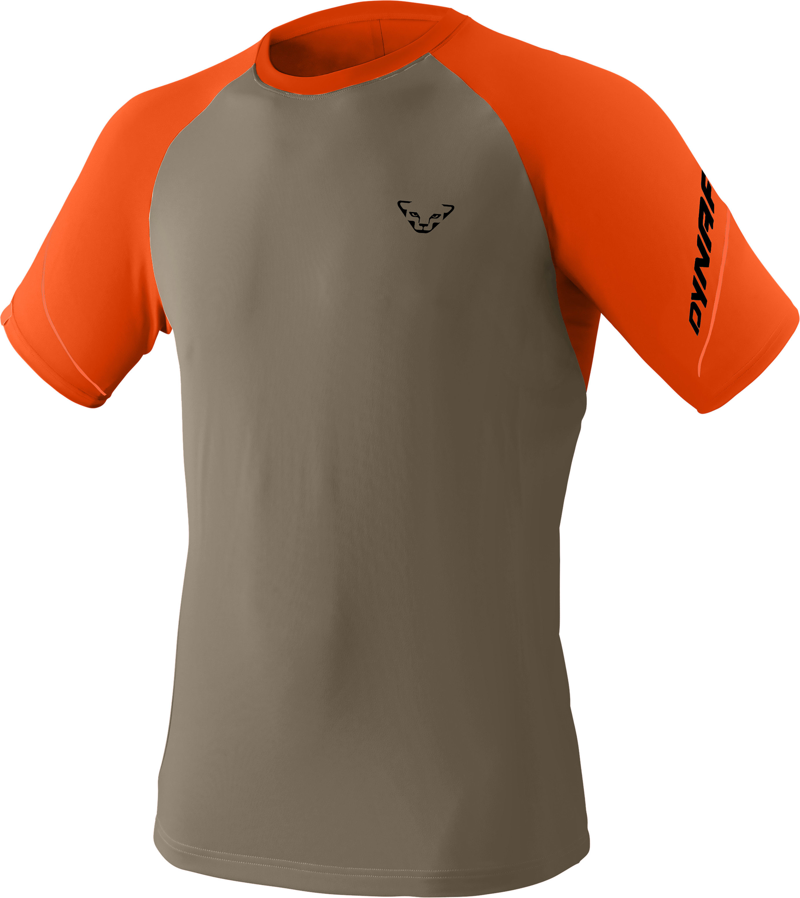 Triko Dynafit Alpine Pro SS TEE fallen rock 2026 Barva: khaki / oranžová, Velikost: M