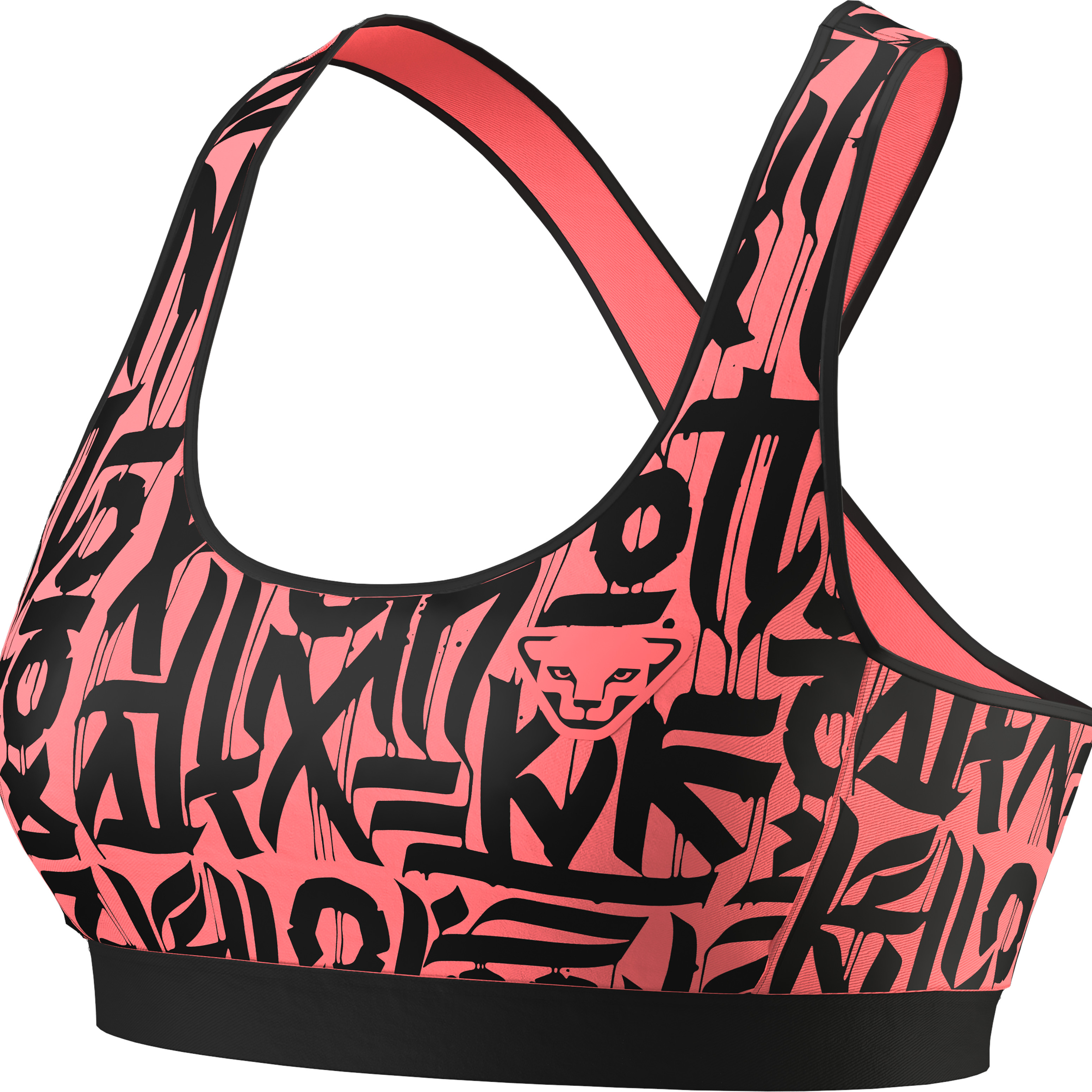 Podprsenka Dynafit Alpine Graphic Bra W ultra coral 2026 Barva: korálová / černá, Velikost: XS