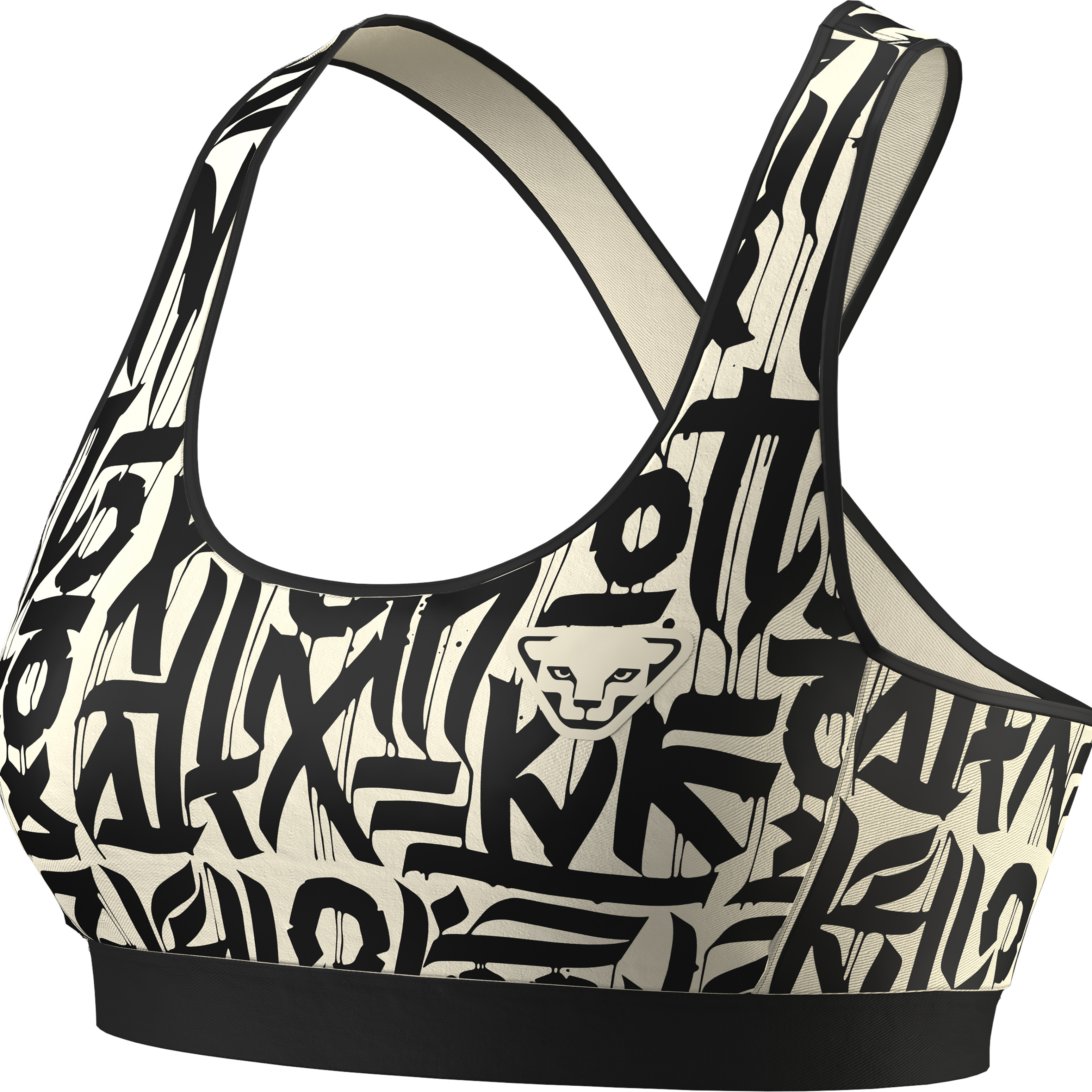 Podprsenka Dynafit Alpine Graphic Bra W overcast 2026 Barva: krémová / černá, Velikost: XL