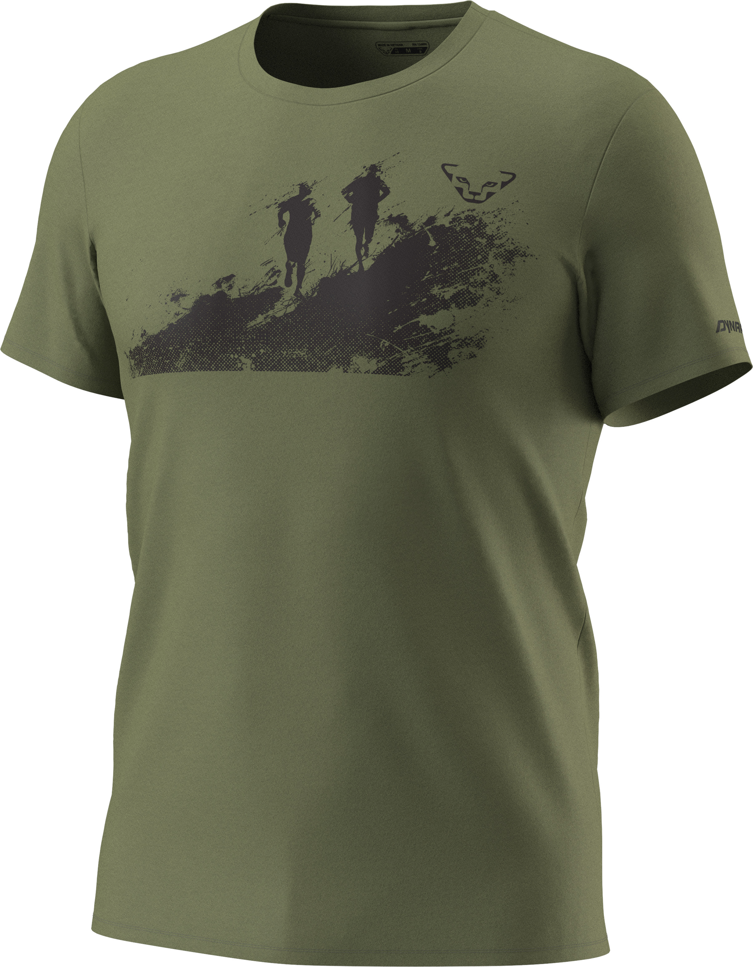 Triko Dynafit Graphic Cotton S/S TEE military green/runners 2026 Barva: zelená, Velikost: XXL