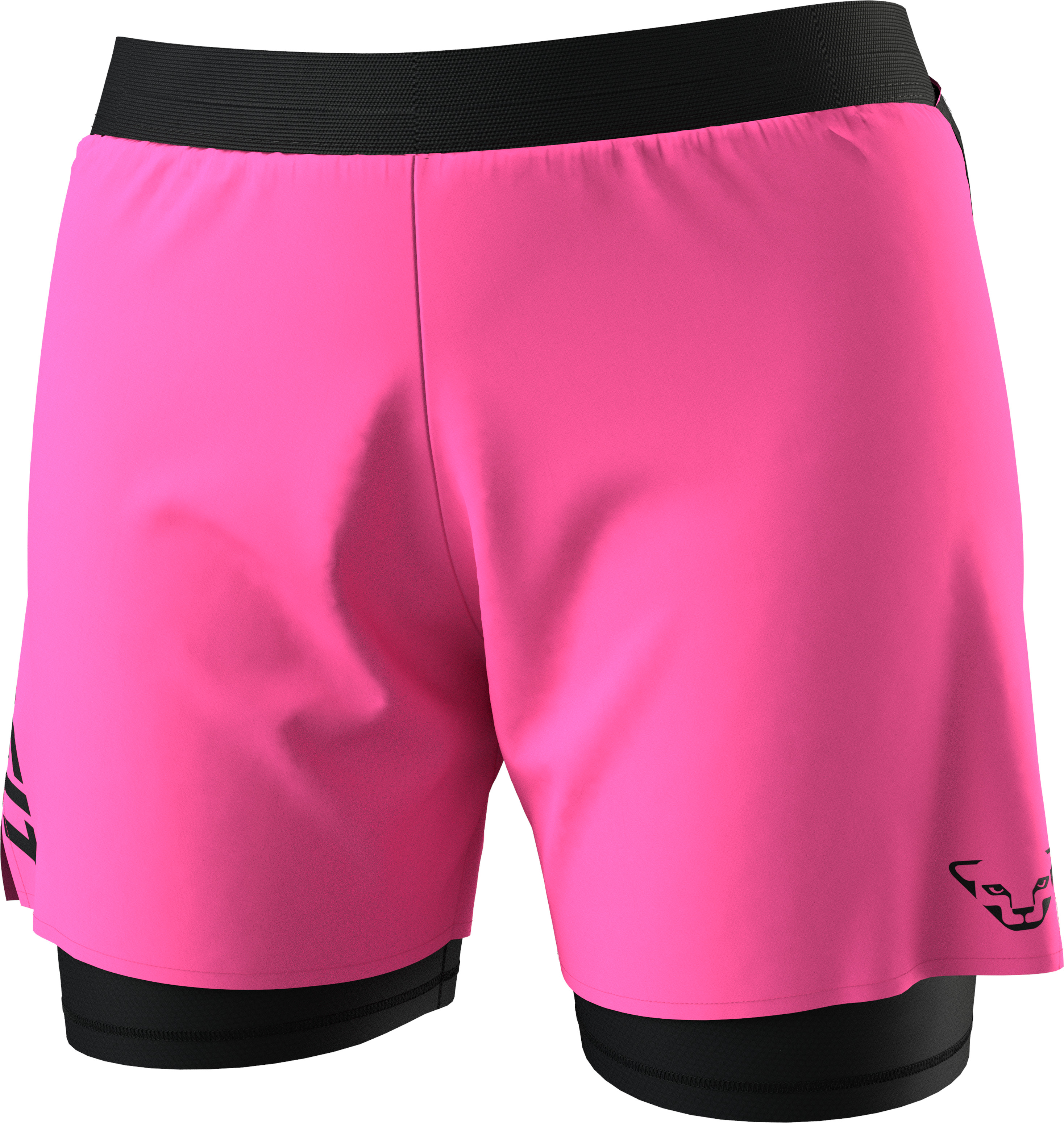 Kraťasy Dynafit Alpine PRO 2/1 W pink glo 2026 Barva: růžová / černá, Velikost: L