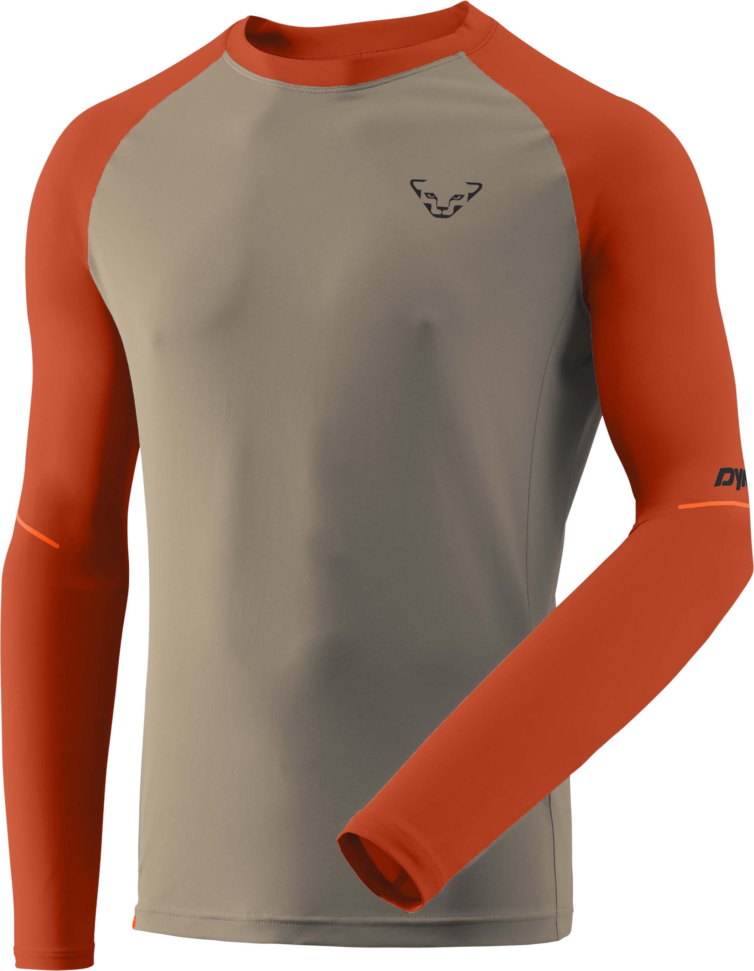 Tričko s dlouhým rukávem Dynafit Alpine Pro alabama 2026 Barva: khaki / oranžová, Velikost: M