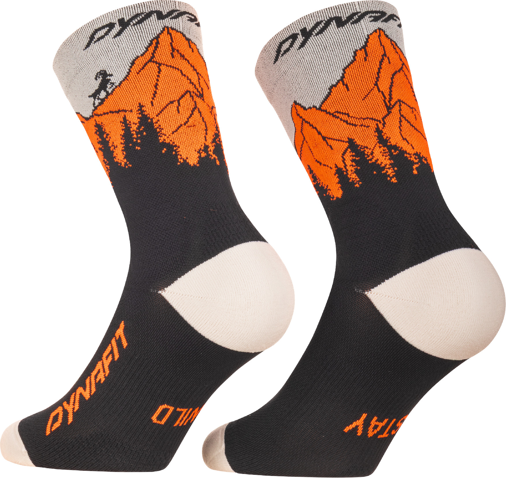 Ponožky Dynafit Traverse Crew black out/ultra orange Barva: oranžová / černá, Velikost: 43-46