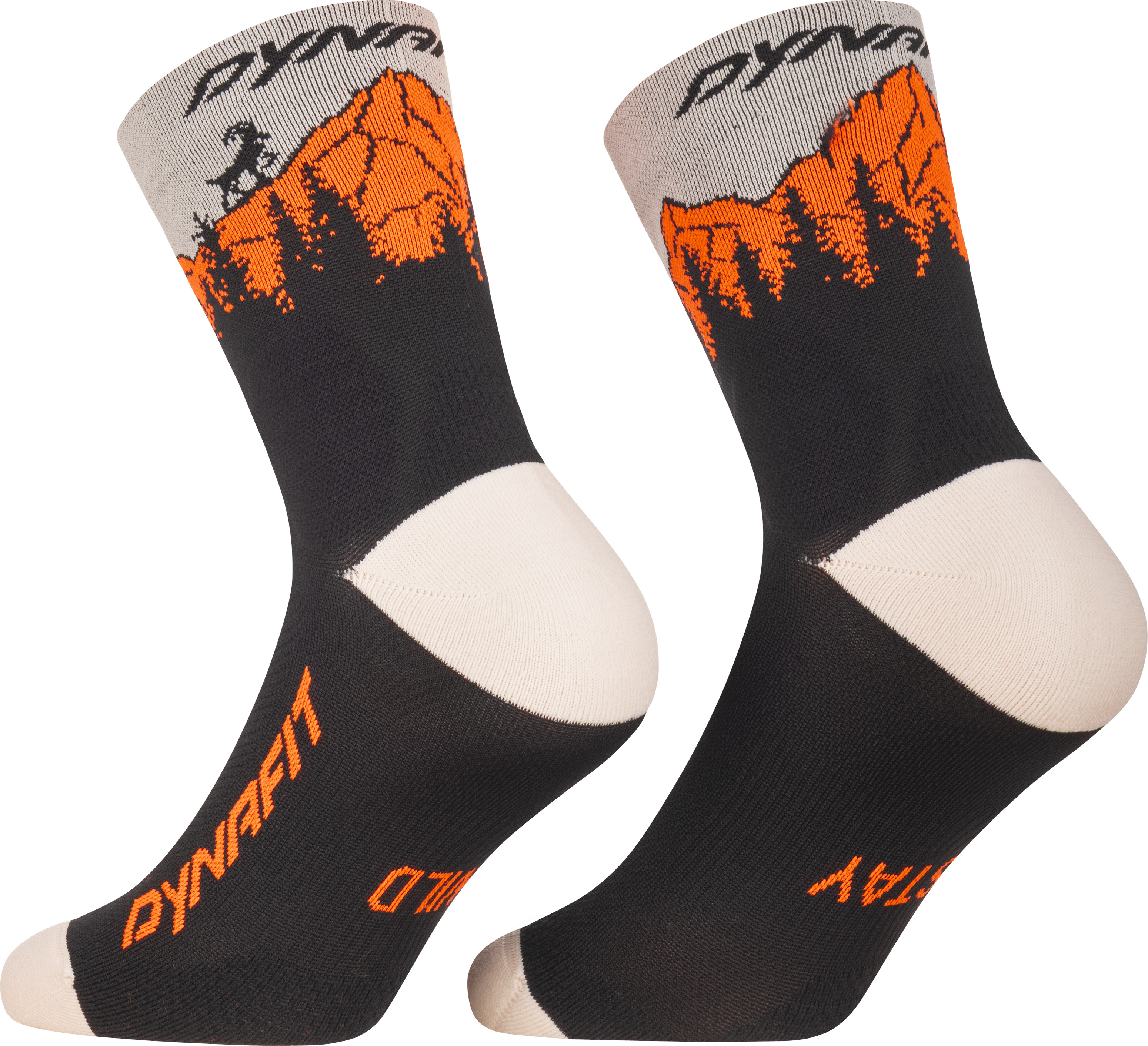 Ponožky Dynafit Traverse Mid black out/ultra orange 2026 Barva: oranžová / černá, Velikost: 39-42