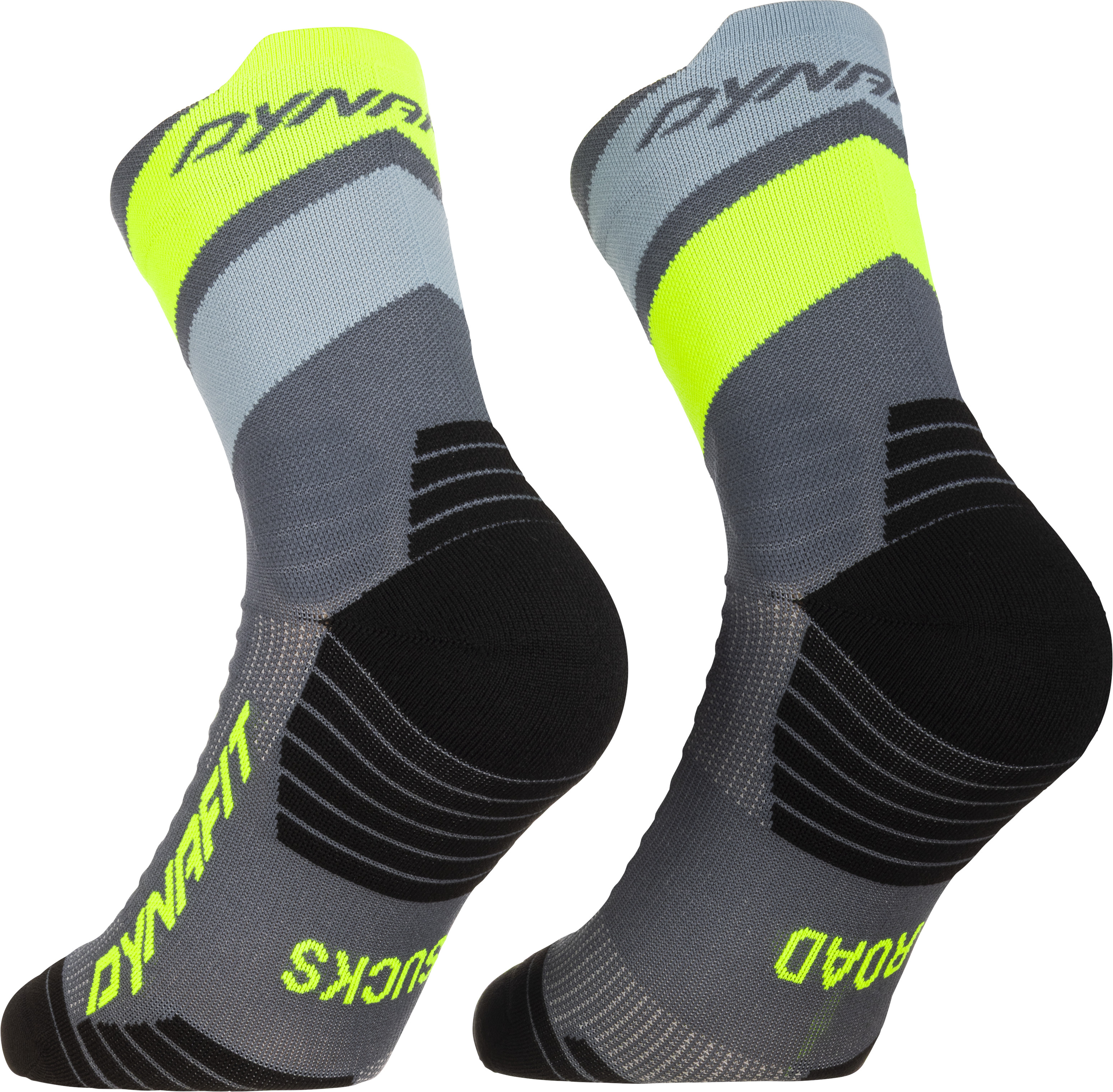 Ponožky Dynafit Ultra Mid cinder/ultra yellow 2026 Barva: žlutá / šedá, Velikost: 35-38