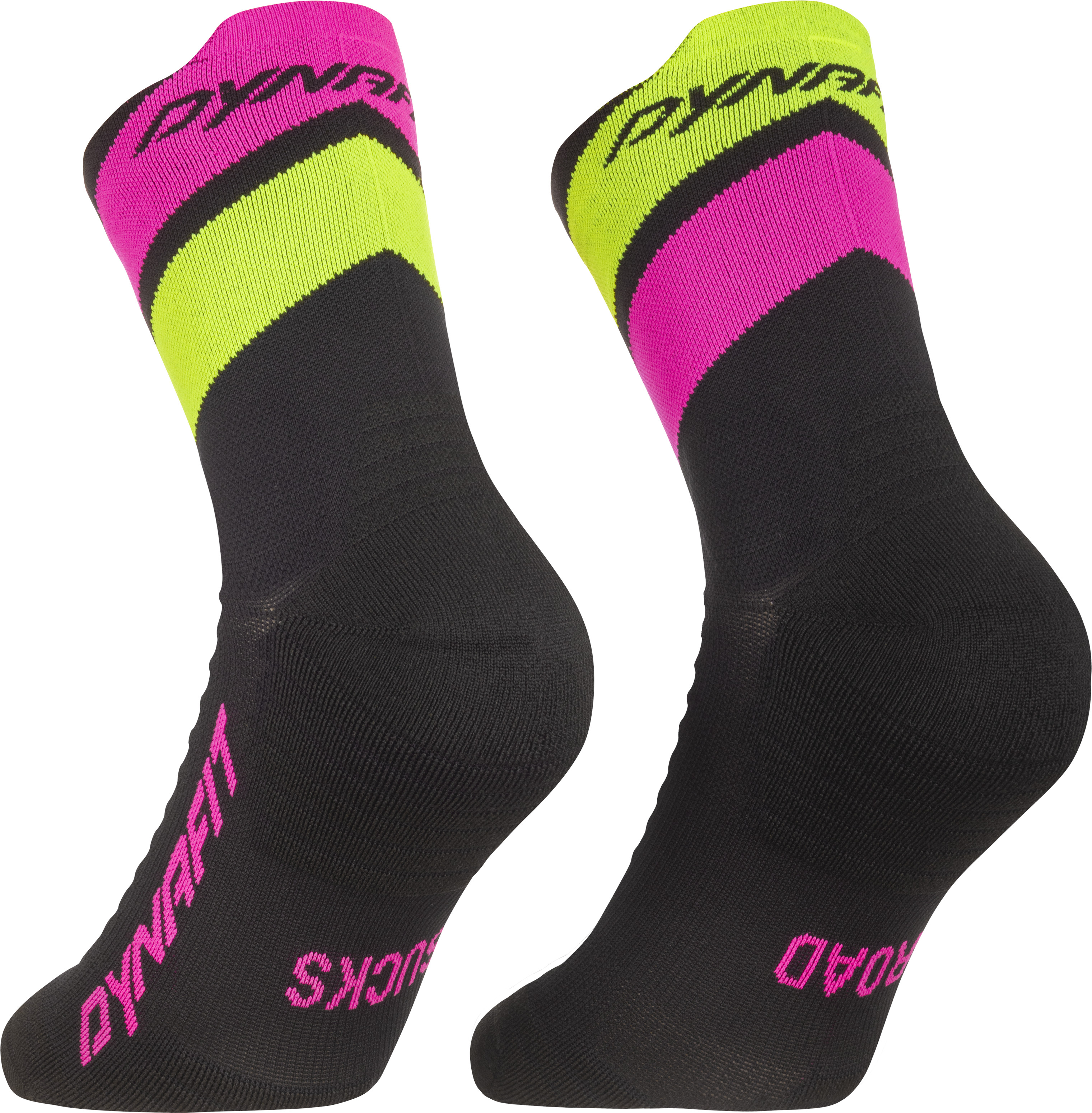 Ponožky Dynafit Ultra Mid black out/pink glo 2026 Barva: růžová / černá, Velikost: 43-46
