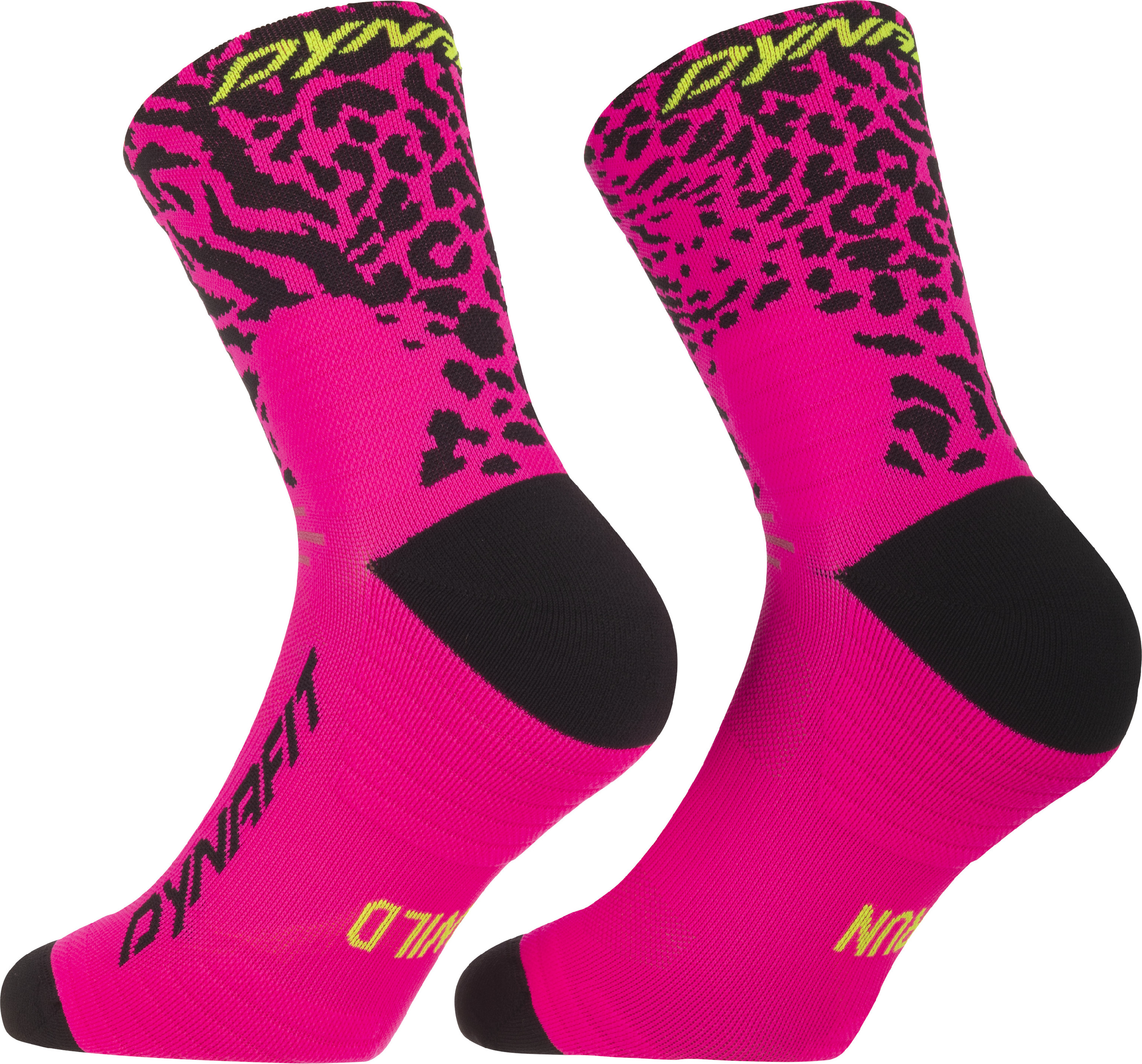 Ponožky Dynafit Run Wild Mid pink glo 2026 Barva: růžová / černá, Velikost: 43-46