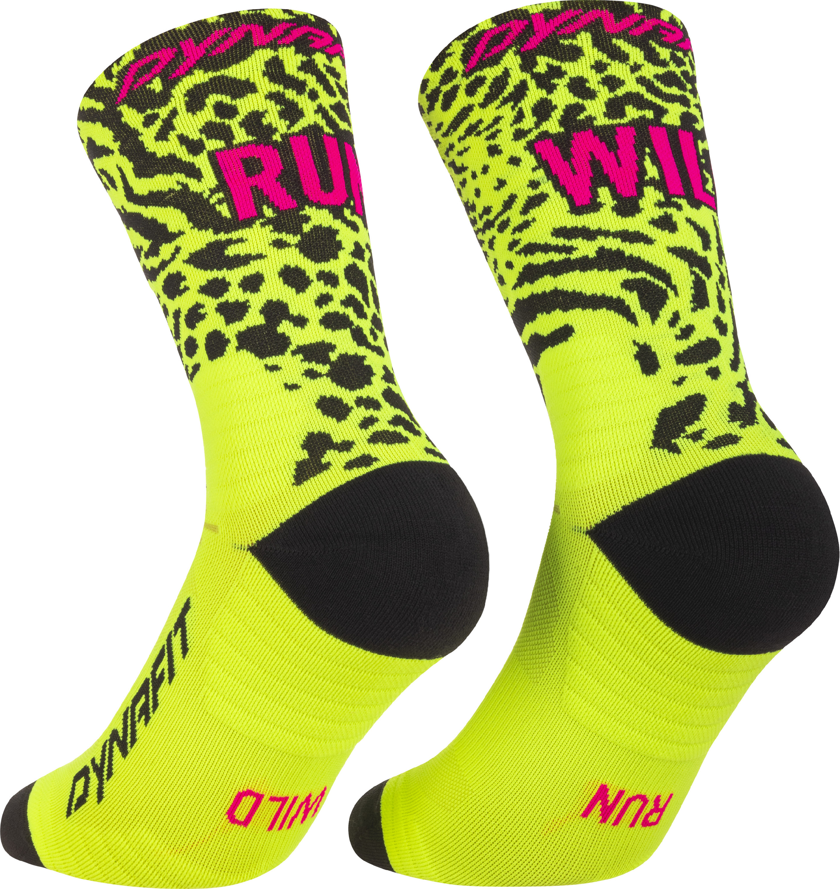 Ponožky Dynafit Run Wild Crew ultra yellow 2026 Barva: žlutá / černá, Velikost: 35-38