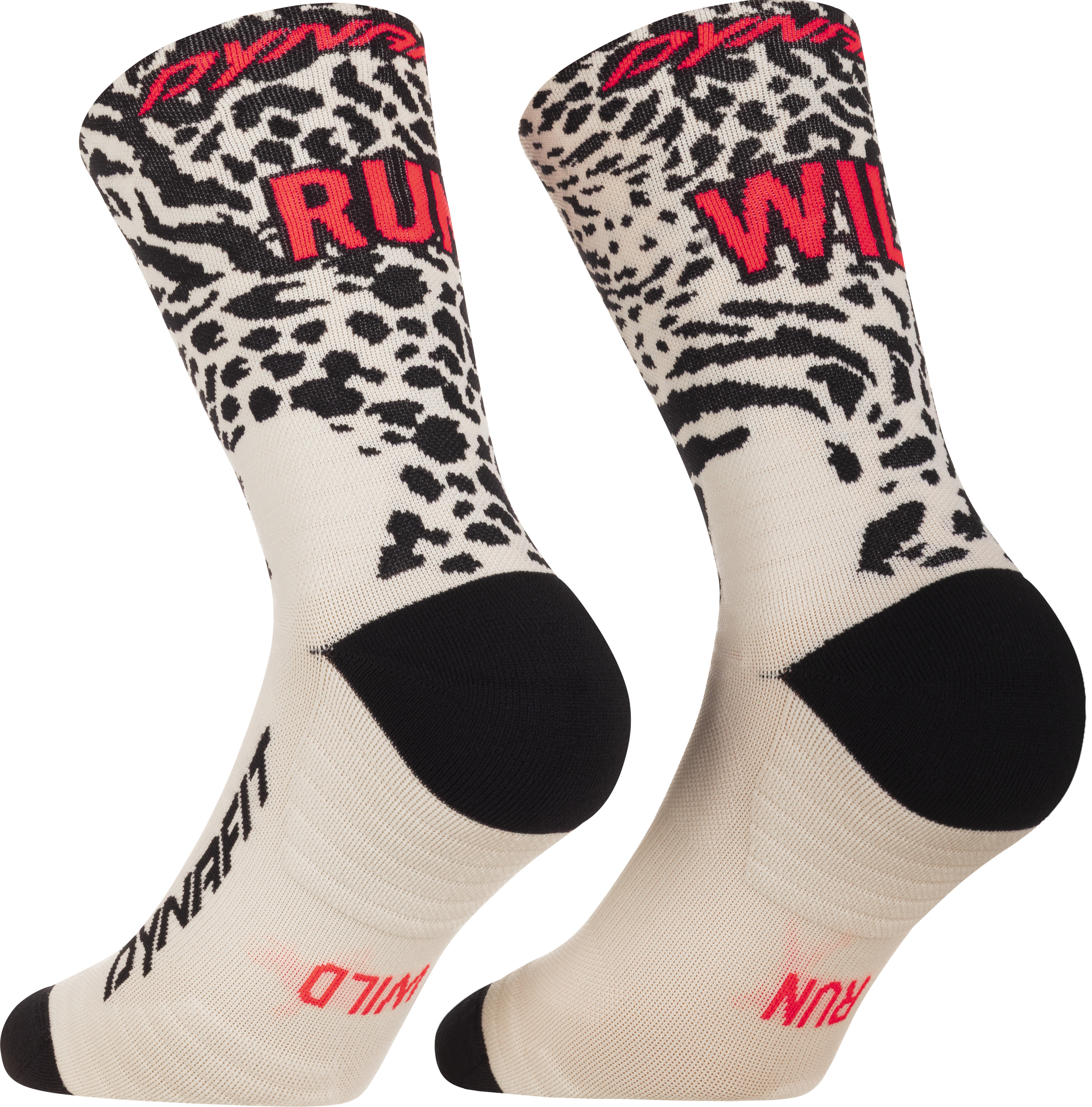 Ponožky Dynafit Run Wild Crew overcast 2026 Barva: krémová / černá, Velikost: 35-38