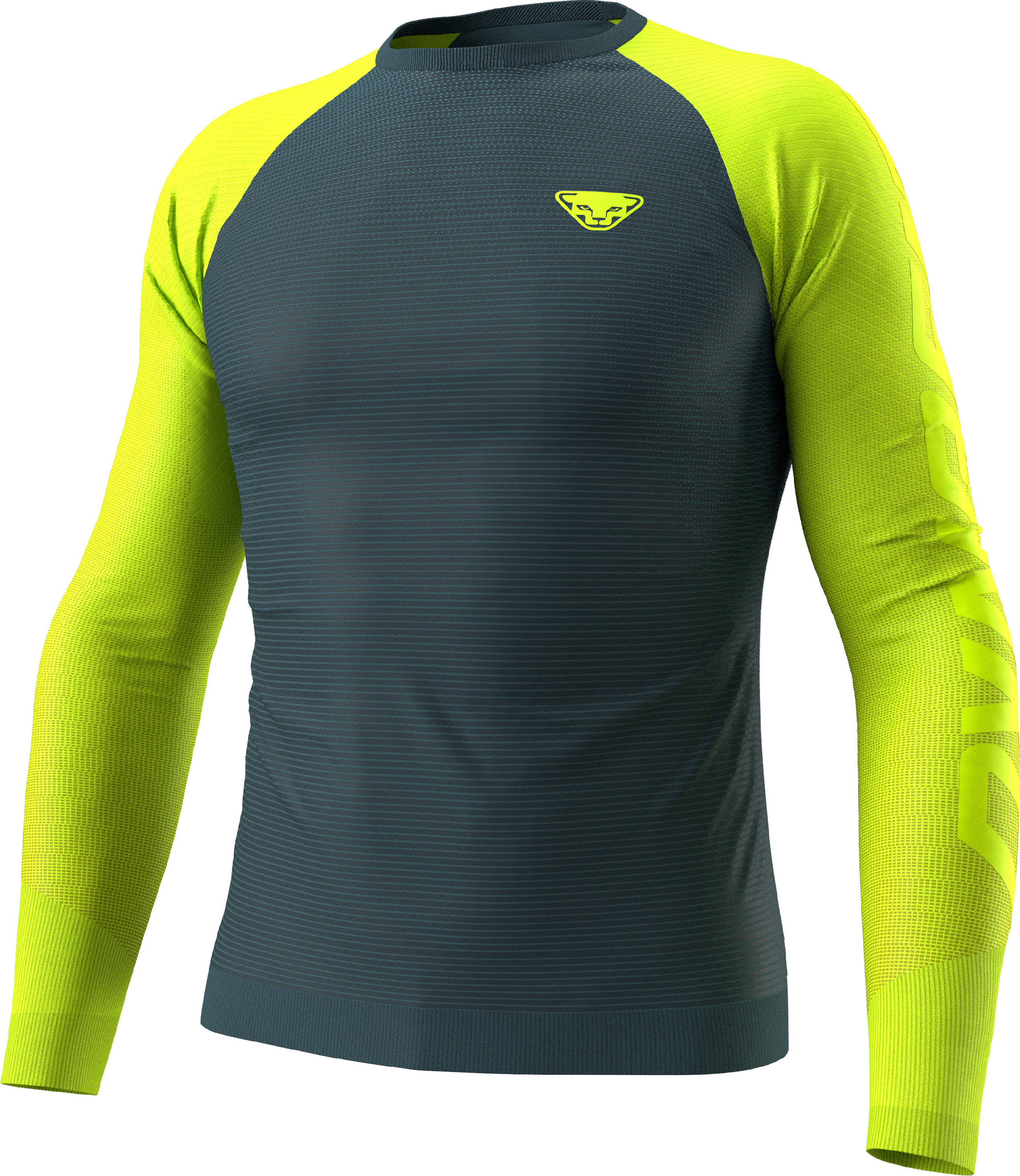 Tričko s dlouhým rukávem Dynafit Ultra S-Tech ultra yellow 2026 Barva: šedá / žlutá, Velikost: S / M