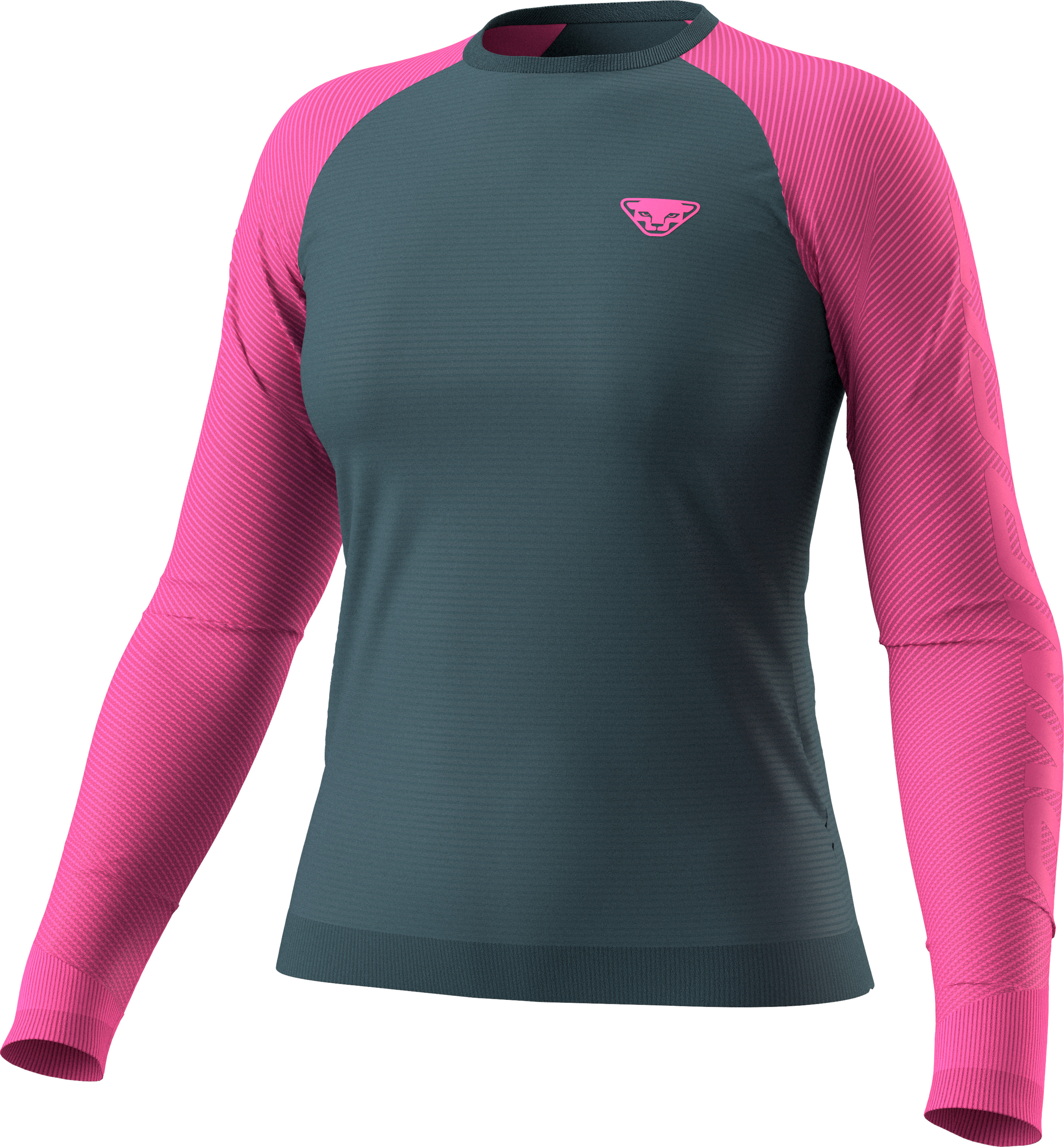 Tričko s dlouhým rukávem Dynafit Ultra S-Tech W pink glo 2026 Barva: šedá / růžová, Velikost: M / L