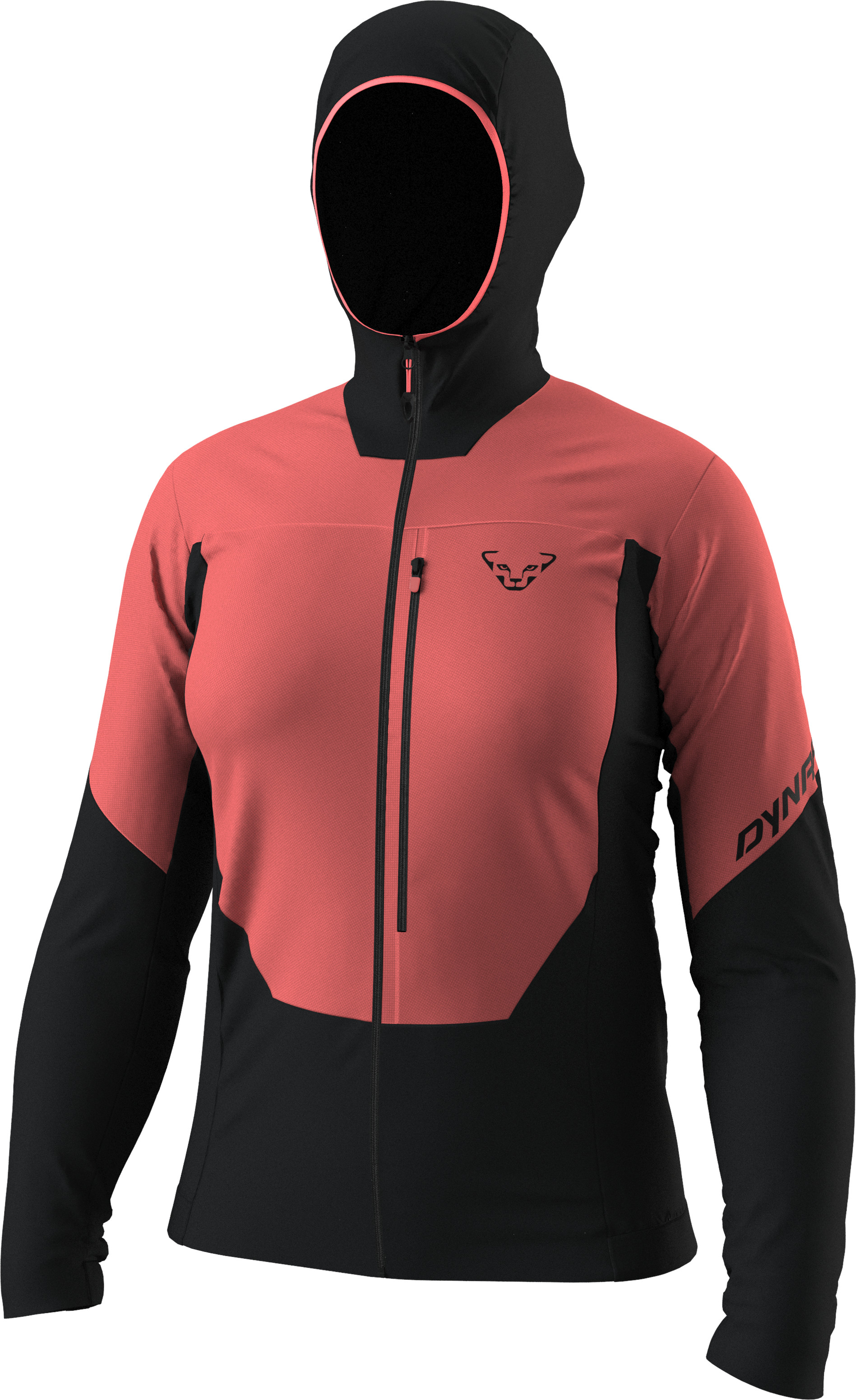 Bunda Dynafit Traverse Insulation Hooded W cabana 2026 Barva: korálová / černá, Velikost: S
