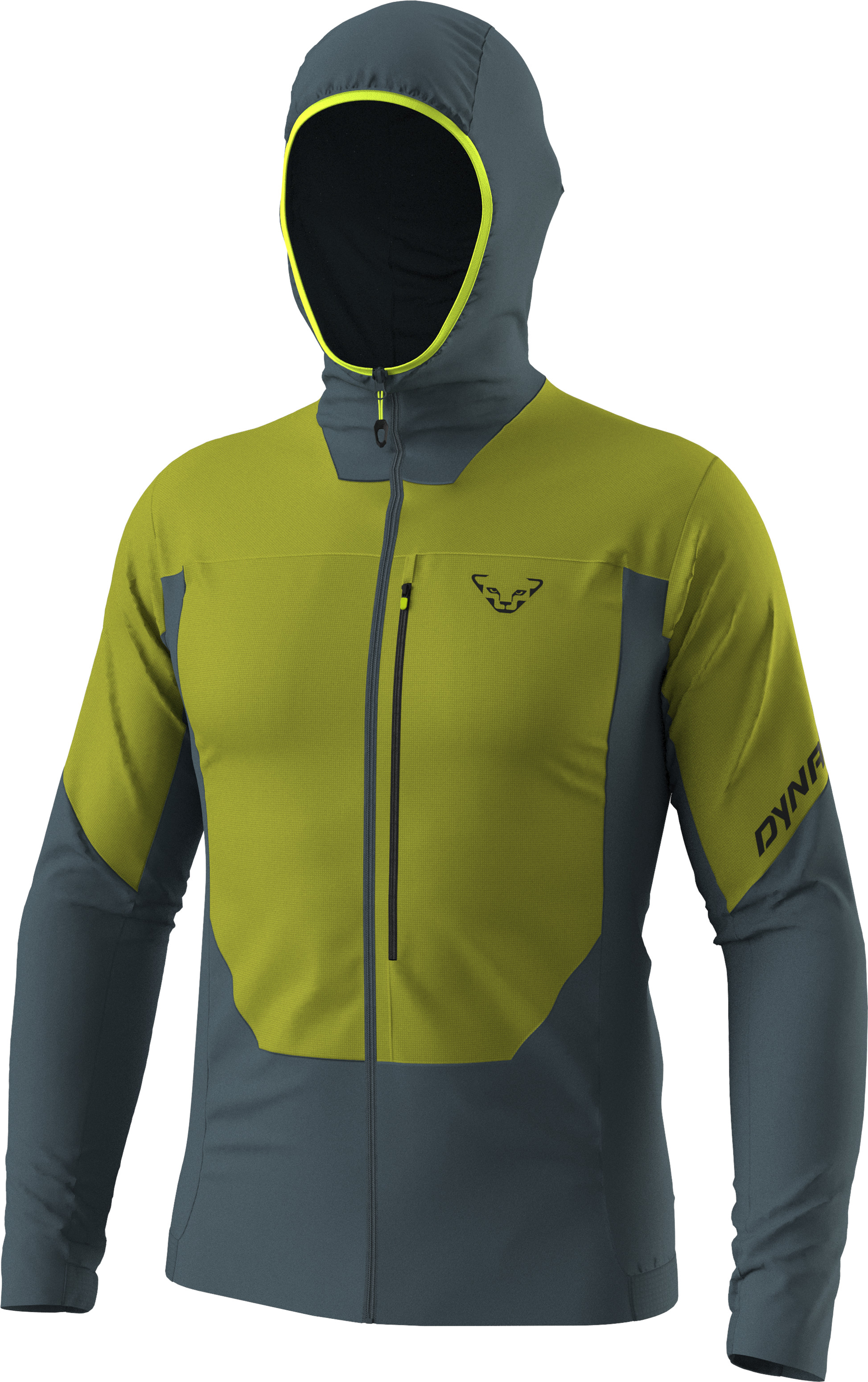 Bunda Dynafit Traverse Insulation Hooded golden lime 2026 Barva: limetková / šedá, Velikost: S