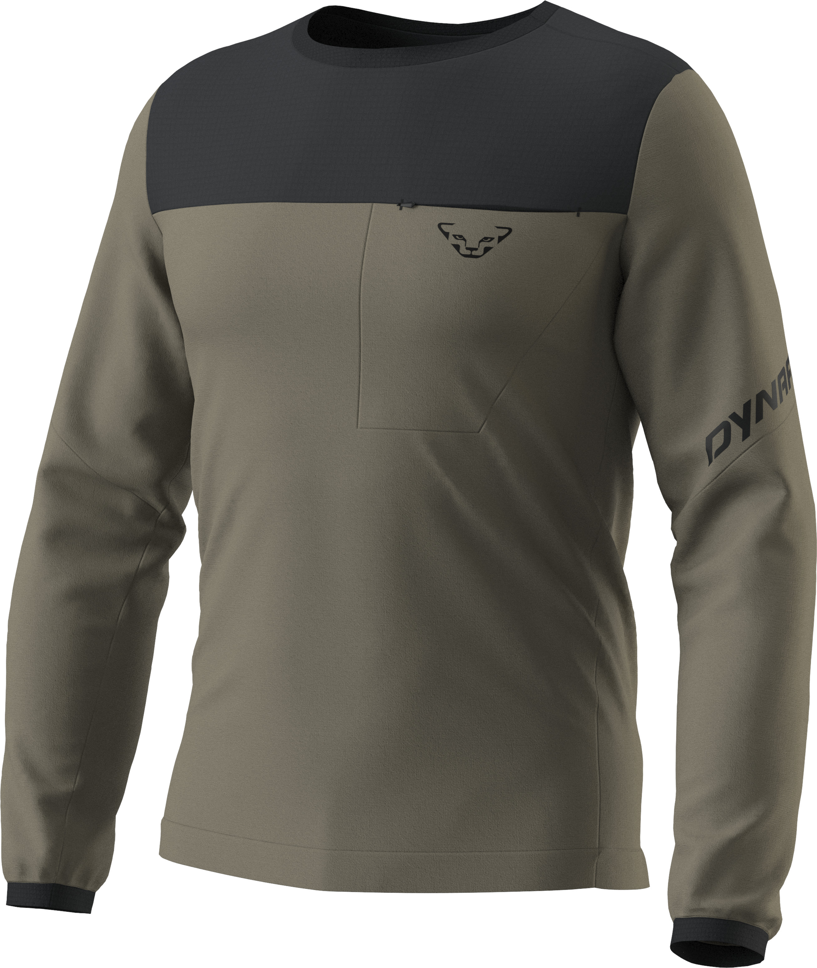 Mikina Dynafit Traverse DST Pullover fallen rock 2026 Barva: khaki / černá, Velikost: L