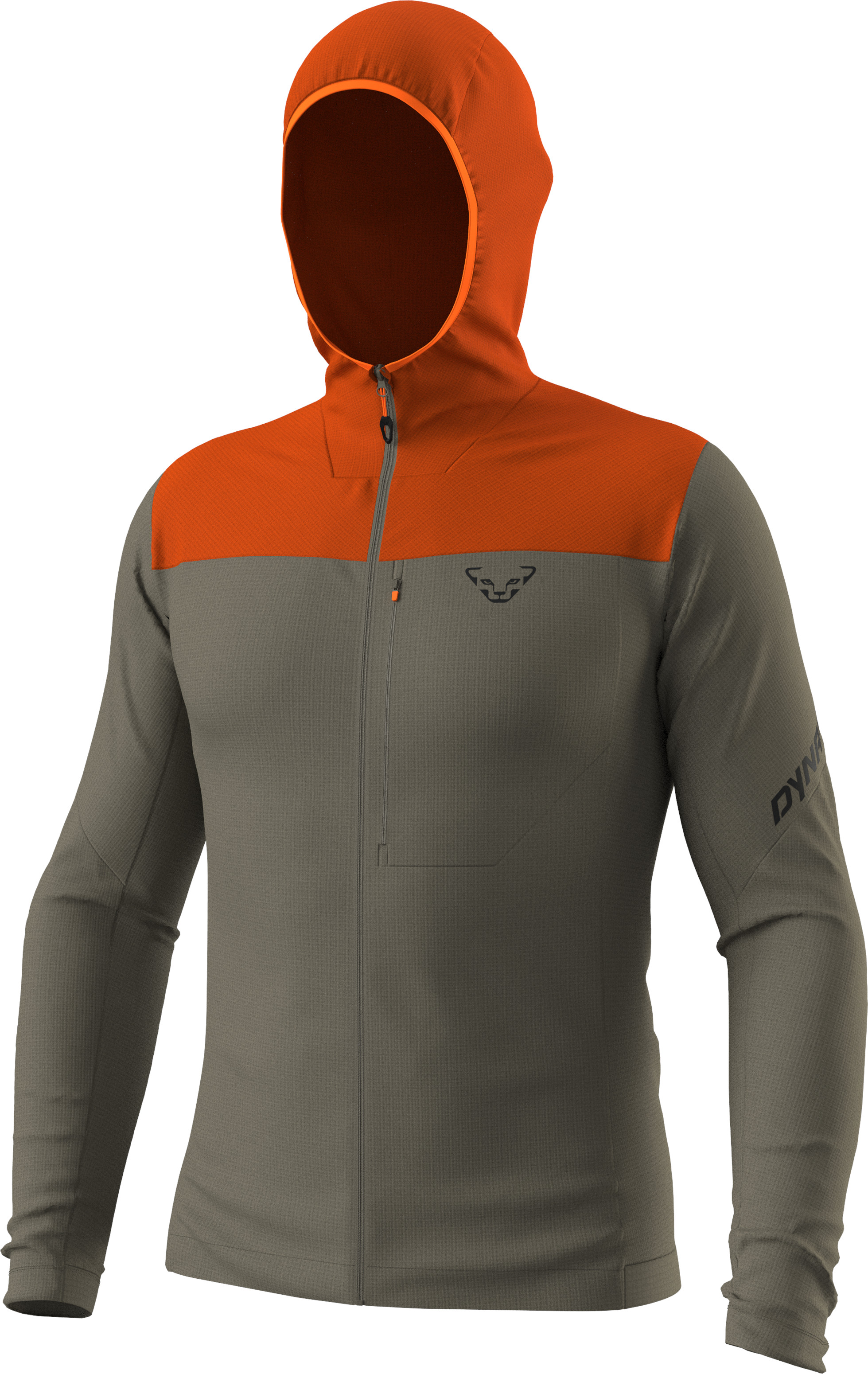 Mikina Dynafit Traverse Thermal Hooded alabama 2026 Barva: khaki / oranžová, Velikost: L