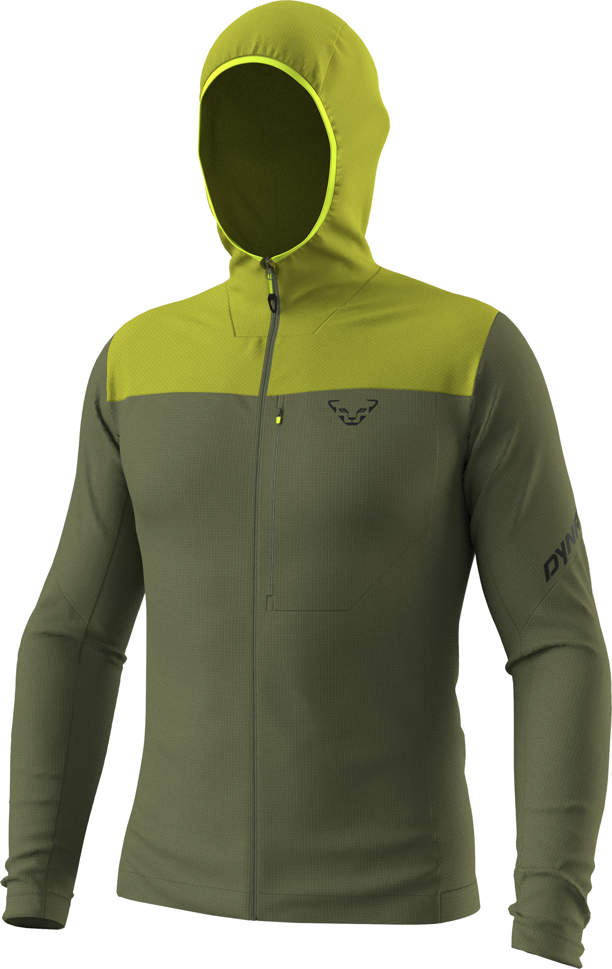 Mikina Dynafit Traverse Thermal Hooded golden lime 2026 Barva: zelená / limetková, Velikost: L