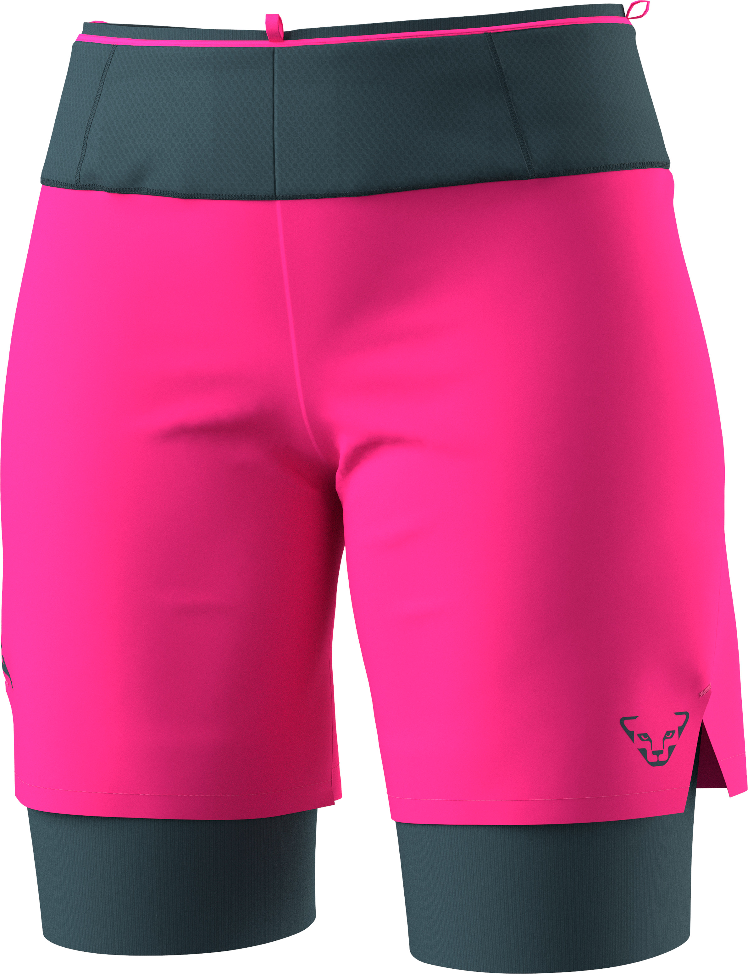 Kraťasy Dynafit Ultra 2/1 W pink glo 2026 Barva: růžová / šedá, Velikost: L