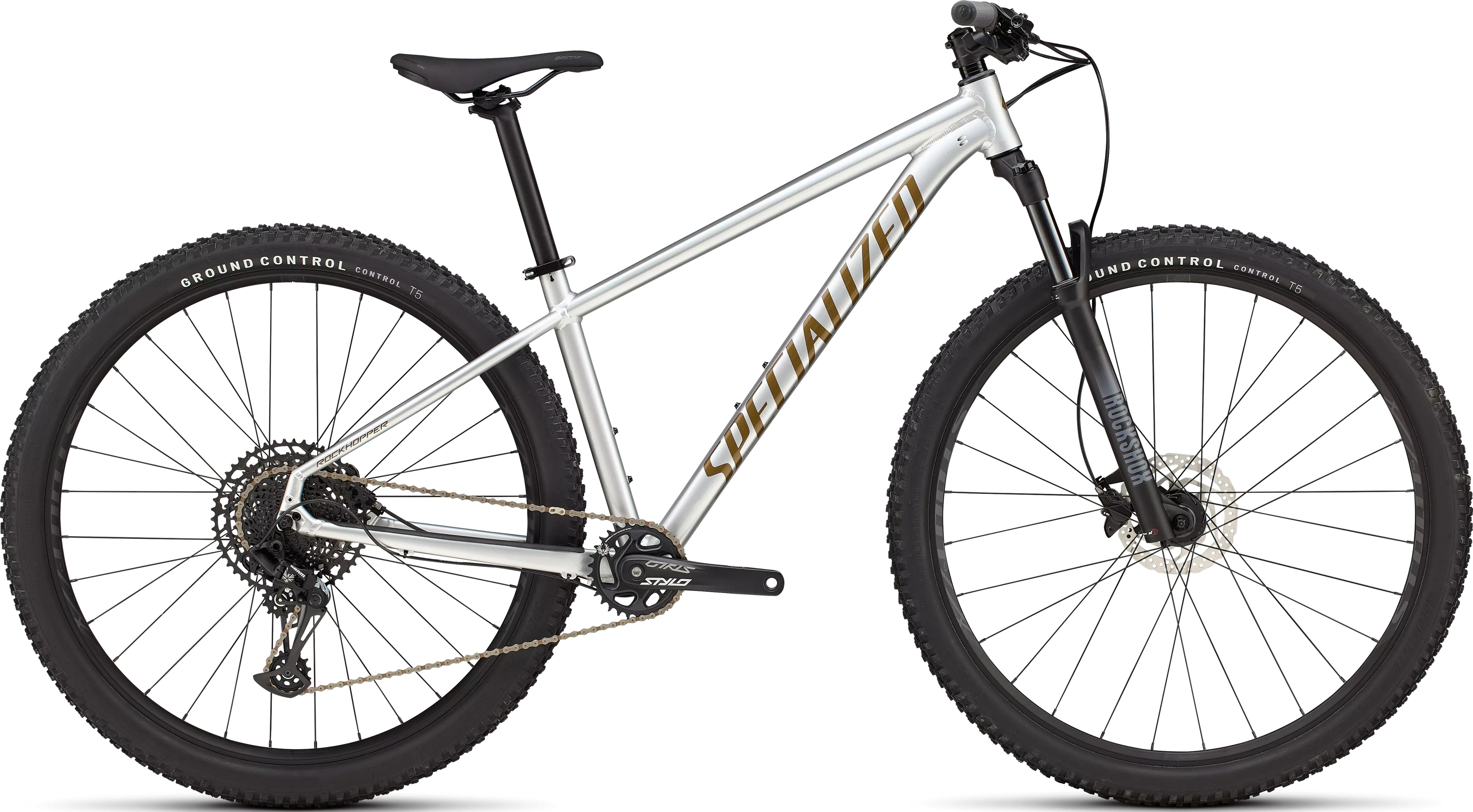 Specialized Rockhopper Expert 29 gloss silver dust/satin burnt gold metallic 2025 Barva: srříbrná, Velikost: L
