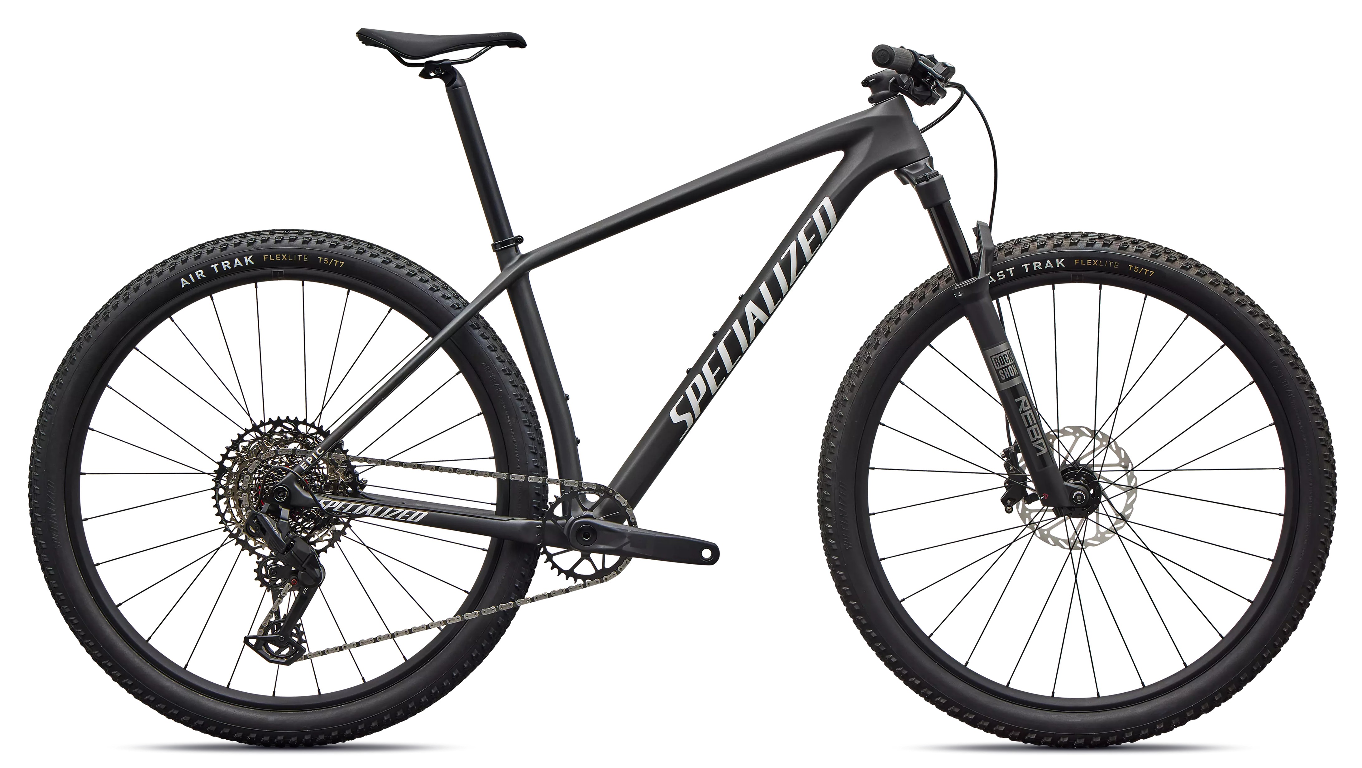 Specialized Epic HT Comp  satin carbon/metallic white silver 2026 Barva: černá, Velikost: L