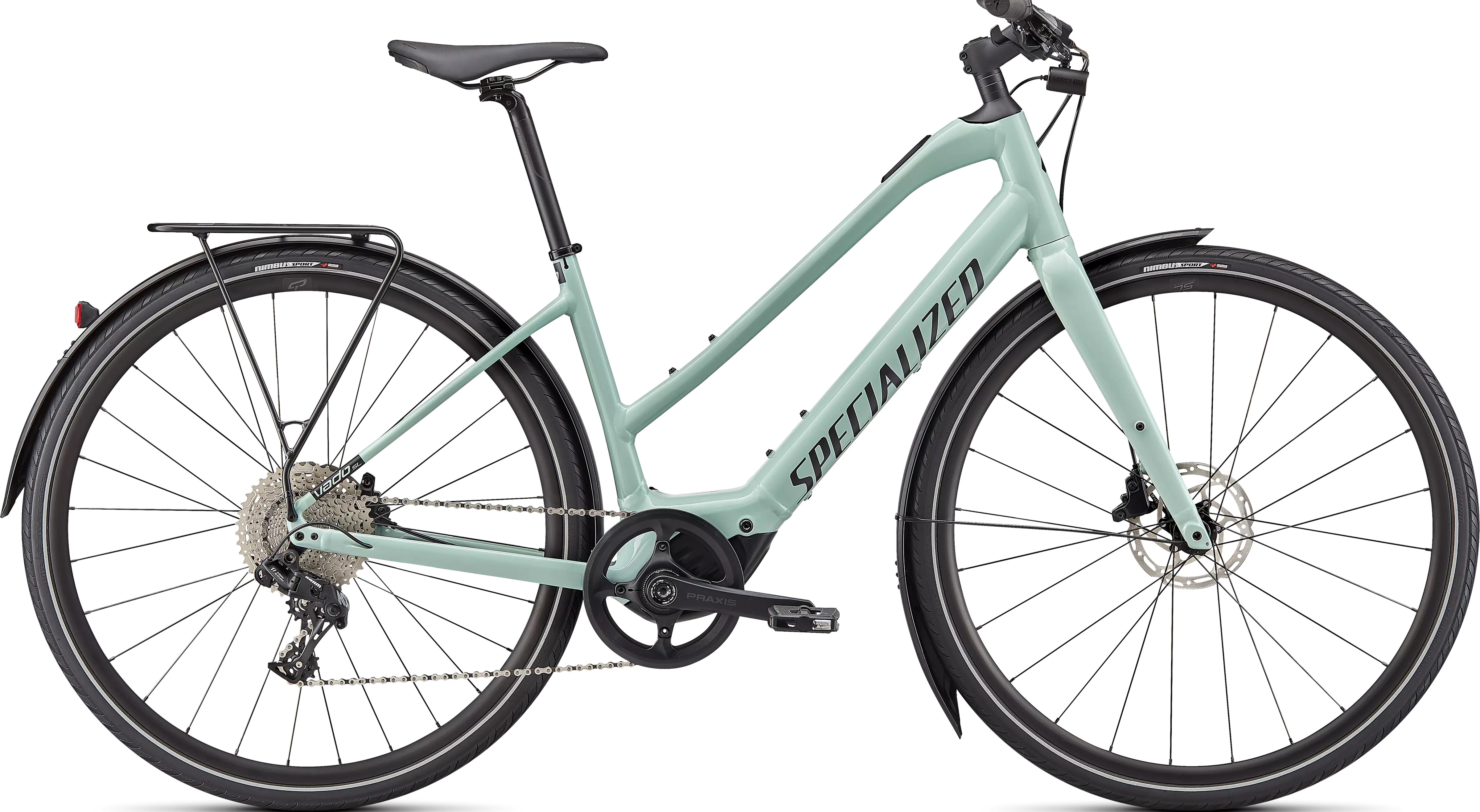 Specialized Turbo Vado SL 4.0 Step Through white sage/black reflective 2023 Barva: modrá, Velikost: XL