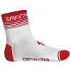 Ponožky Specialized SL Pro Sock white/red S 2014