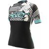 Dámský cyklistický dres Dynafit Snow Leopard se zipem, černá/bílá