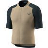 Dres Dynafit Ride Light S/S Full Zip Jersey rock khaki, khaki/černá