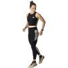 Dámské tílko Dynafit Trail Crop Top, černá/krémová – pohled 2