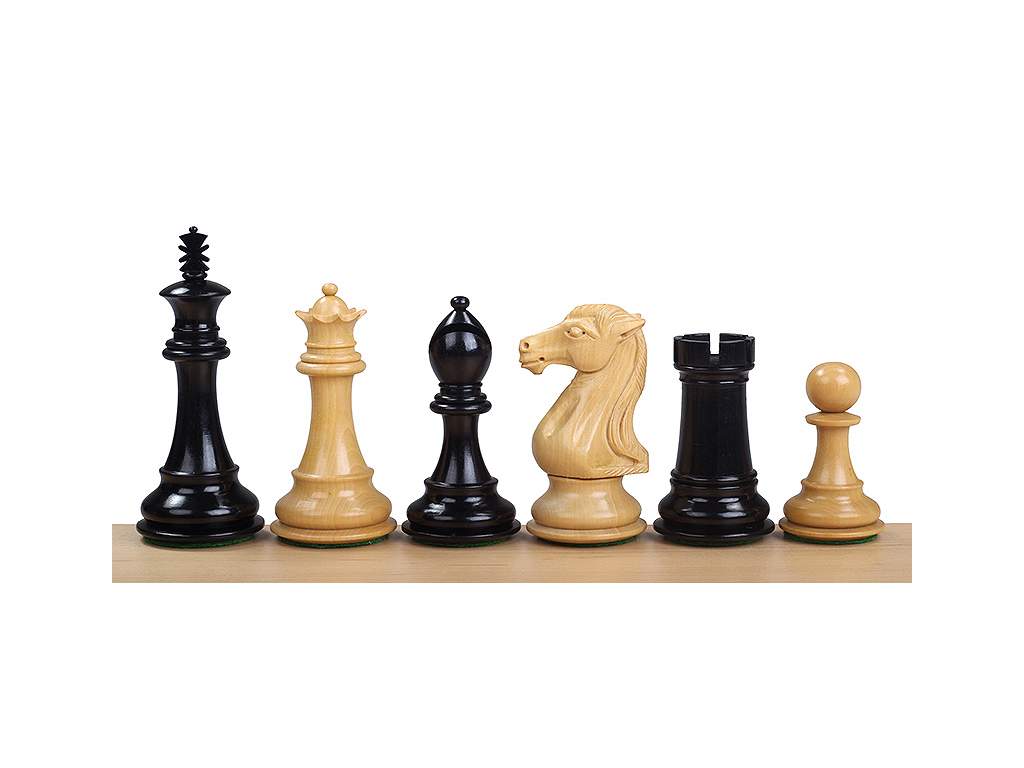 Šachové figurky Royal Knight Ebony  + doprava zdarma