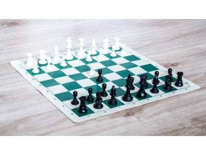 9545 3 sachova suprava komplet stredna zelena