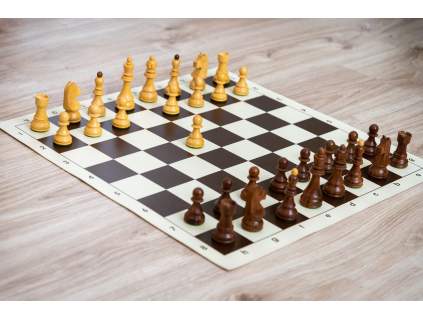 Šachová souprava Caissa extra hnědá  + doprava zdarma
