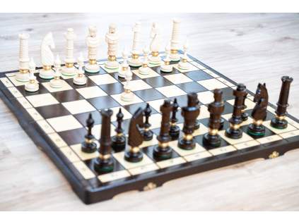 Dřevěné šachy Royal Lux  + doprava zdarma