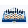 8942 5 magneticke drevene sachy mini modre