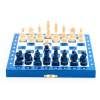 8942 9 magneticke drevene sachy mini modre