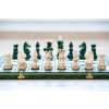 Drevené šachy kráľovské zelené