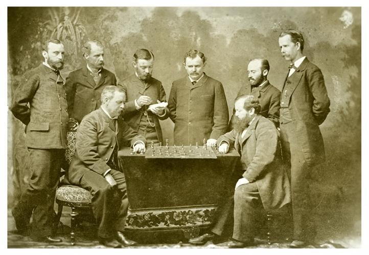 Steinitz_and_New_Orleans_Chess_Club_1883