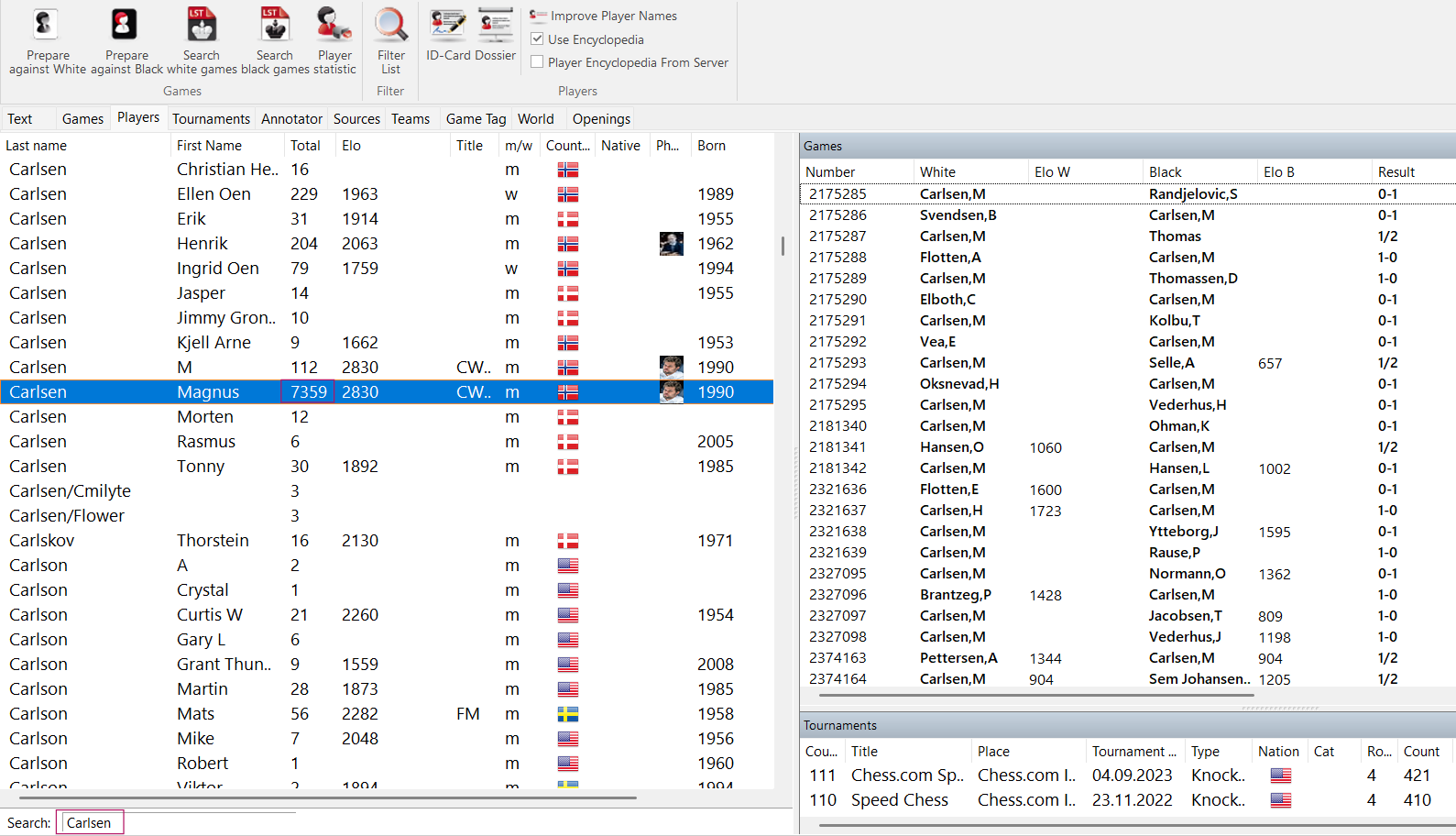 chessbase_vyhladanie_hraca