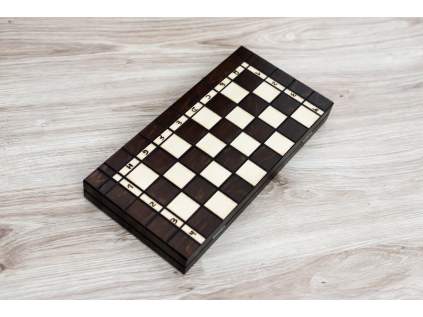 Drevené šachy a Backgammon