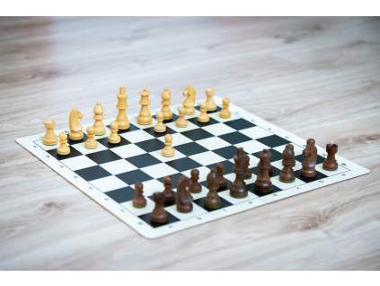 Palisander klasik s čiernou šachovnicou  + doprava zdarma