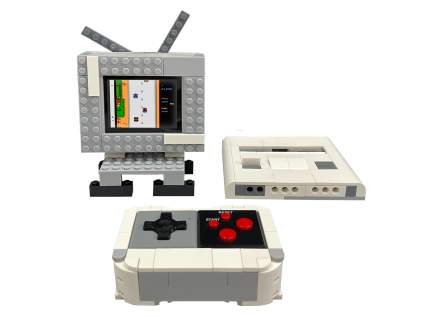 Bricks Console Arcade / Skladacia herná konzola