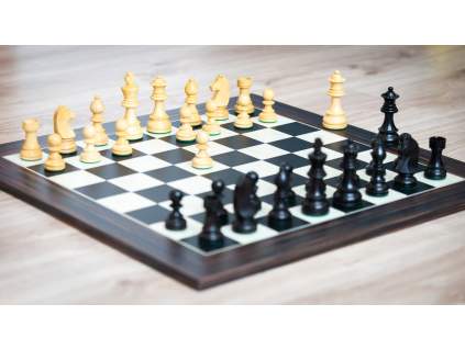 Drevená šachová súprava Black Ebony DeLuxe  + doprava zdarma