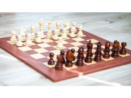 Šachová súprava Staunton Redwood DeLuxe  + doprava zdarma