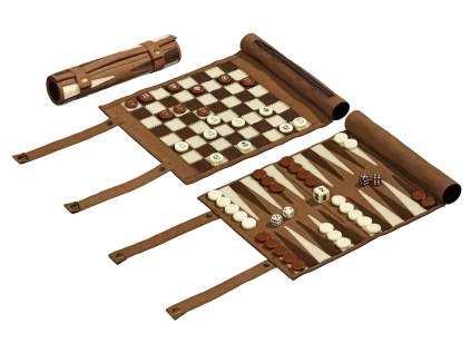 Cestovný šach, dáma a backgammon
